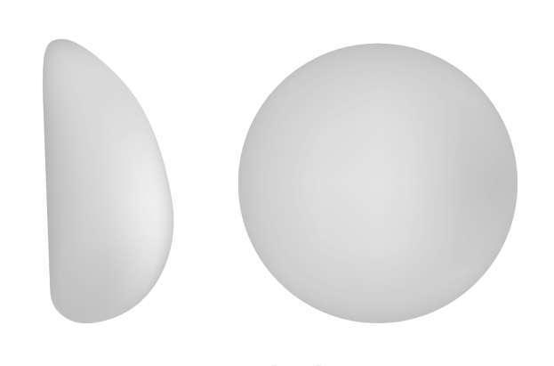 Round breast implants